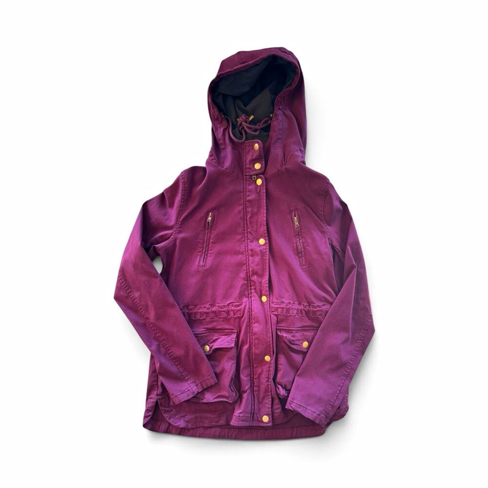 Eden Society Women’s Large Burgundy Hooded Utility Jacket